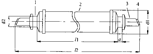 Scheme of tube for copper vapor laser, 3 kb